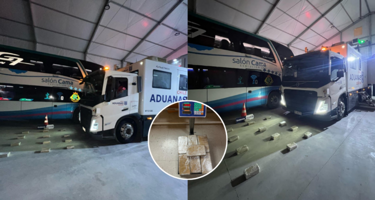 Tripulación huyó y abandonó a pasajeros: detectan bus boliviano con 26 kilos de pasta base en Colchane