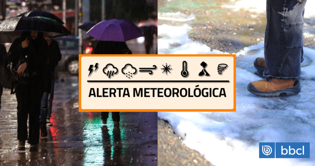 Emiten alerta por nieve, viento y lluvias intensas en 7 regiones del país para este fin de semana