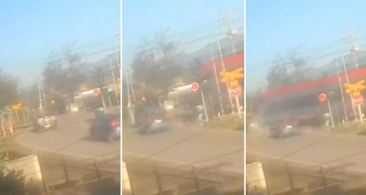 Accidente ferroviario en Chimbarongo deja a un fallecido: vehículo esquivó barrera de seguridad
