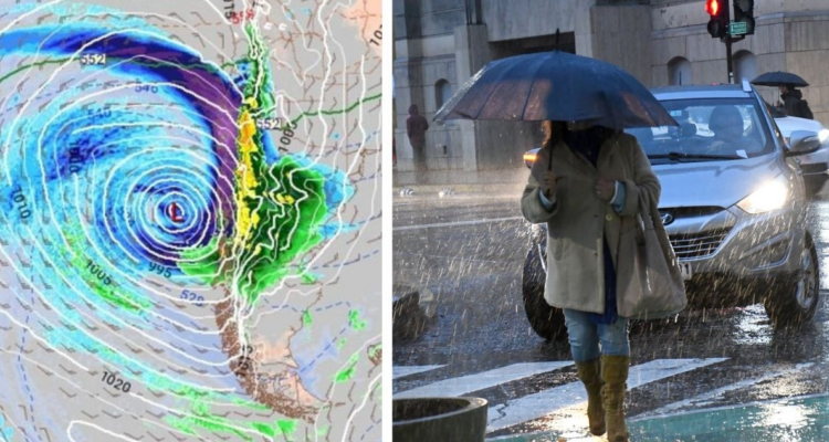 Anuncian ciclón extratropical para este fin de semana en la zona centro y sur, ¿cuánto lloverá?