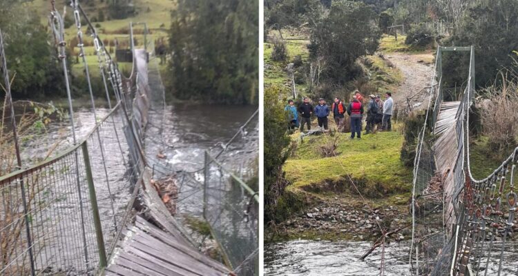 Inicia reparación de pasarela Trafunco-Los Bados en San Juan de la Costa con inversión de $11 millones