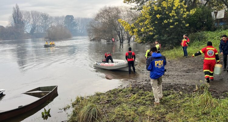 En el río Rahue se centra la búsqueda de hombre de 63 años extraviado hace más de un mes en Osorno