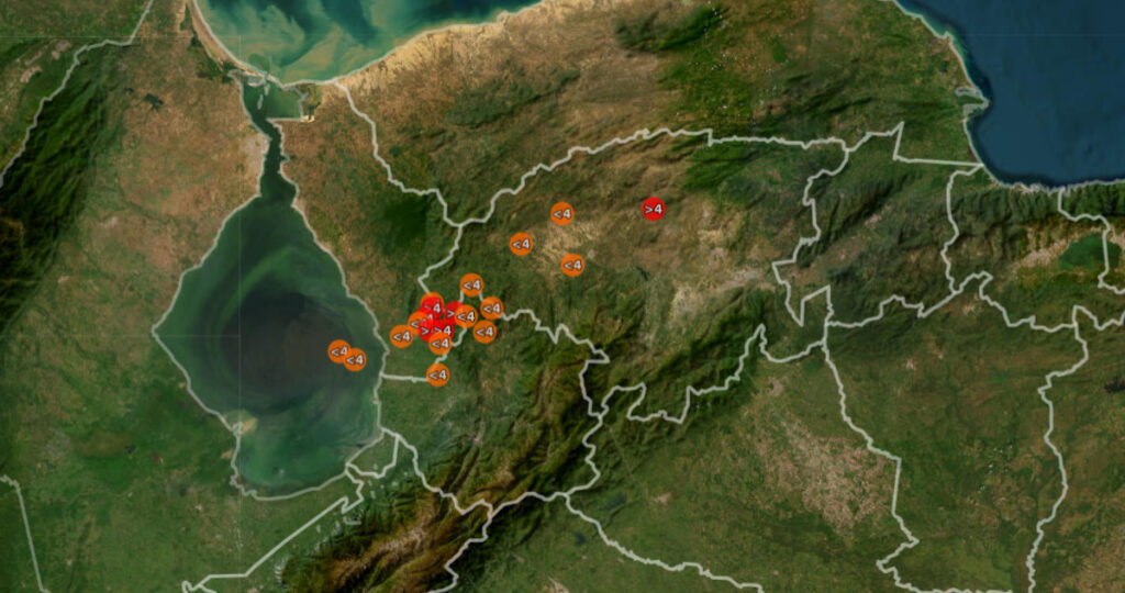 Falla tectónica activó un enjambre sísmico en Venezuela