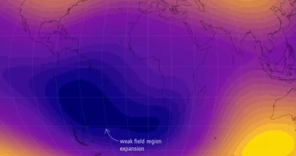 Satélites encuentran un punto débil creciente en una anomalía del campo magnético de la Tierra | Ciencia y Tecnología