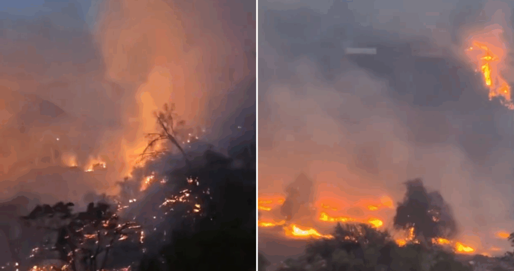 Viviendas destruidas y cerca de 200 personas evacuadas por incendio en Monte Patria