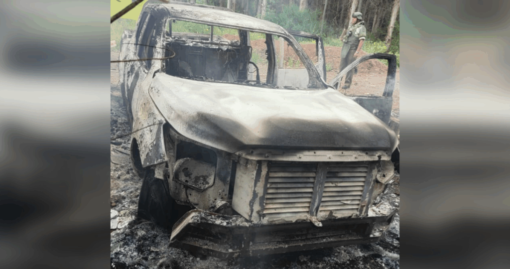 Trabajadores fueron amenazados: una camioneta destruida en ataque incendiario en predio en Collipulli