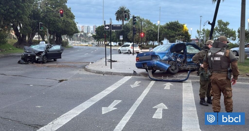 Conductor en estado de ebriedad colisionó con colectivo y dejó 5 lesionados en Viña del Mar