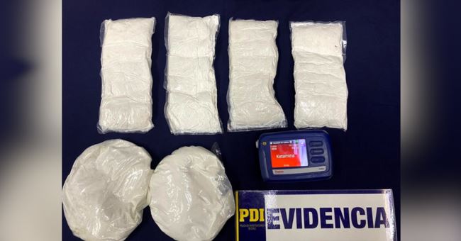Venezolano es detenido en Arica con $122 millones de pesos en ketamina en polvo pegados a su cuerpo