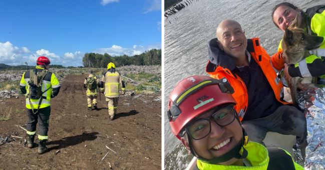 Rescatan a hombre de 59 años extraviado en sector rural de Ancud: lo acompañaba su mascota