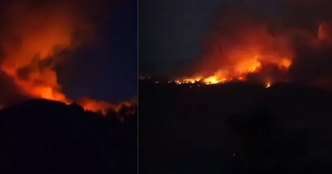 Al menos 20 familias evacuadas por incendio forestal que mantiene en Alerta Amarilla a Antuco