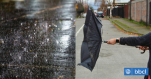 Actualizan pronósticos de lluvia y viento en el sur: se esperan hasta 75 mm y rachas de 90 km/h