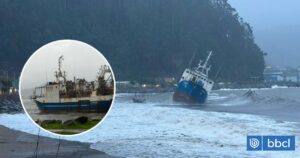 Barco pesquero vara en Corral: Policía Marítima logró evacuar a los tripulantes de la nave