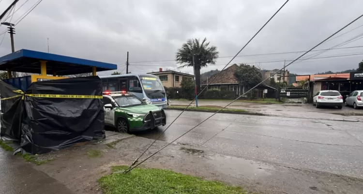 Encuentran a hombre en situación de calle muerto en paradero de calle Collao en Concepción