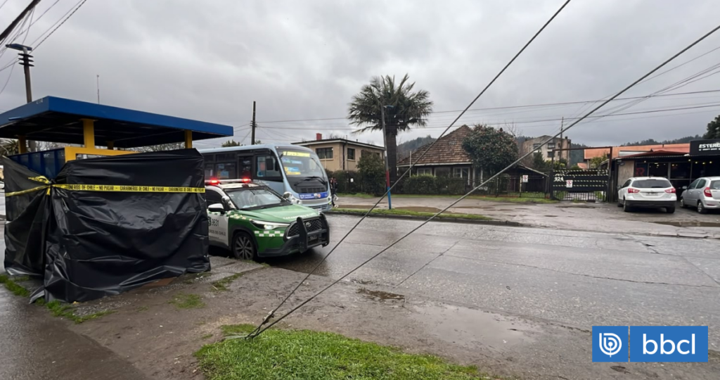 Encuentran a hombre en situación de calle muerto en paradero de calle Collao en Concepción