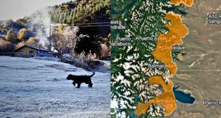 Alerta Meteorológica por heladas en la región de Aysén: anuncian mínimas de hasta -11 °C