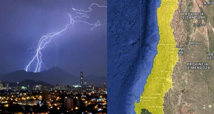 Emiten aviso meteorológico por tormentas eléctricas para 7 regiones: revisa aquí las zonas afectadas