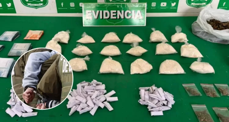 Desbaratan tres ’búnker’ de droga y detienen a 5 sujetos por microtráfico en Antofagasta