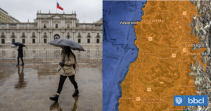 Emiten Alerta por lluvias moderadas a fuertes en la RM y otras 3 regiones este miércoles