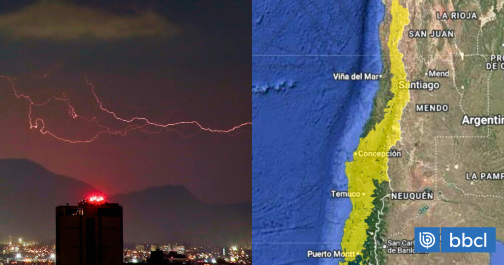 Emiten aviso por tormentas eléctricas para 10 regiones: revisa las zonas