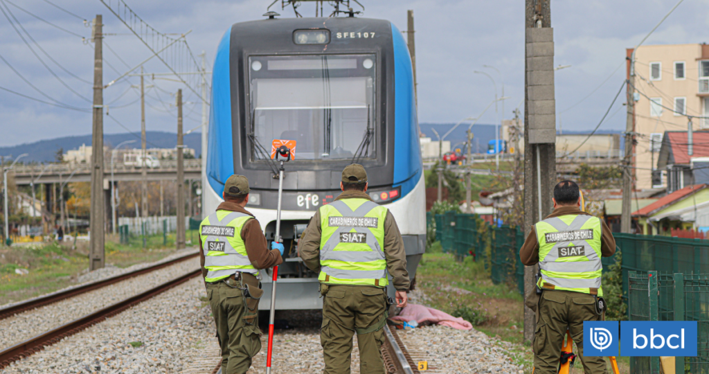 Peatón muere tras accidente con Biotren en estación intermodal de Concepción