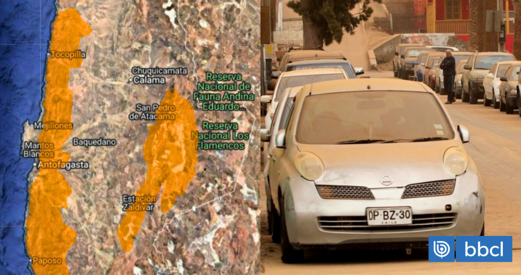 Rachas de hasta 100 Km/h: emiten alerta por viento y tormentas de arena para la región de Antofagasta
