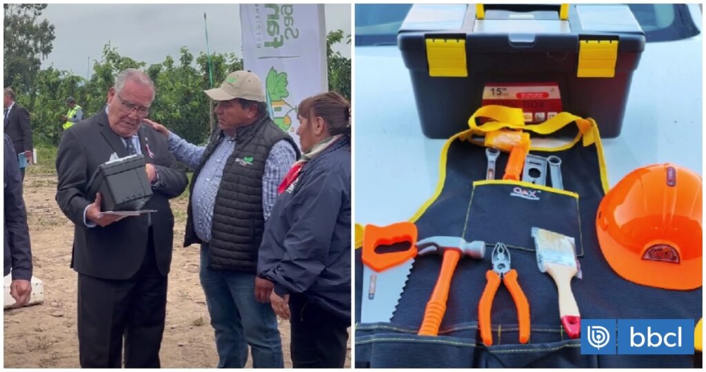 "Para que juegue con ellas y no con los agricultores": dirigente entrega regalo a ministro Campos